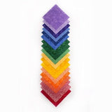 36 Rainbow Basics pre cut Layer Cake 10 " squares 100% cotton fabric quilt