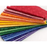 36 Rainbow Basics pre cut Layer Cake 10 " squares 100% cotton fabric quilt