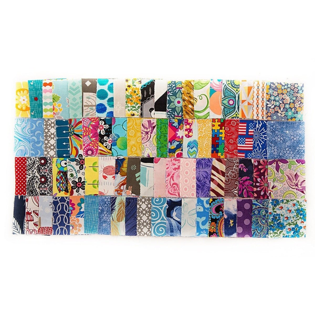 200 Assorted pre cut charm pack 2.5" squares 100% cotton fabric quilt scrap