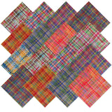 Pretty in Plaid 36 piece pre cut Layer Cake 10 " squares 100% cotton fabric quilt