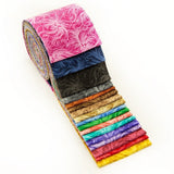 2.5 inch Feathered Jelly Roll 100% cotton fabric quilting strips - 2.5 inch pre-cut quilt fabric strips