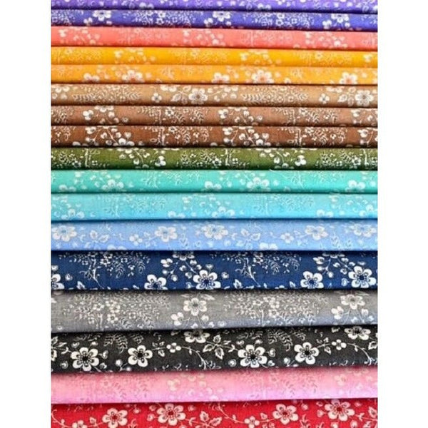 2.5 inch Floral Trellis Jelly Roll 100% cotton fabric quilting strips pastel