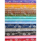102 piece Floral Trellis pre cut charm pack 5" squares 100% cotton fabric quilt pastel