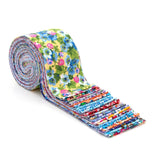 New Vintage Floral Shabby Chic jelly roll cotton fabric quilt strips 2.5 inch