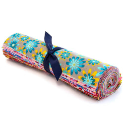 34 piece Crazy Daisy flower pre cut Layer Cake 10 " squares 100% cotton fabric quilt