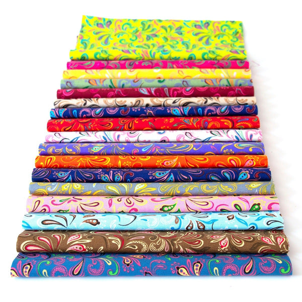 102 Fleur De Lis Bright pre cut charm pack 5" squares 100% cotton fabric quilt pre cut quilt squares