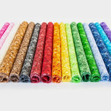 2.5 inch Confetti Sprinkles Jelly Roll 100% cotton fabric quilting strips 17 pieces