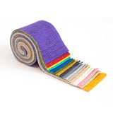 2.5 inch Crosshatch Mix Jelly Roll 100% cotton fabric quilting strips 17 pieces