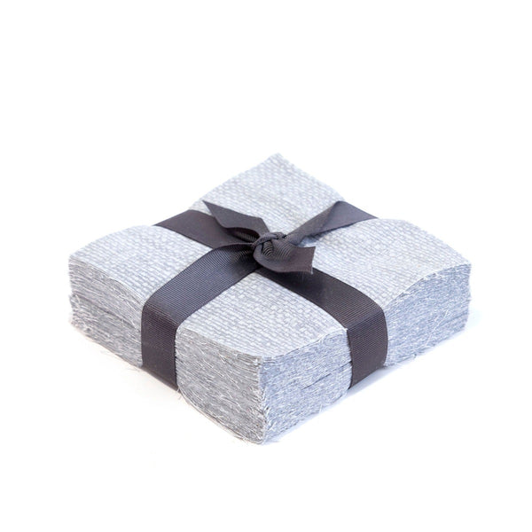 120 Crosshatch Pewter pre cut charm pack 5" squares 100% cotton fabric quilt