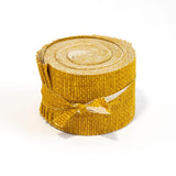 20 pc. 2.5 inch Crosshatch Antique Gold Jelly Roll 100% cotton fabric quilting strips