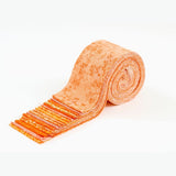 It's All Orange Jelly Roll 2.5 inch pre-cut 100% cotton fabric quilting strips - 18 strips
