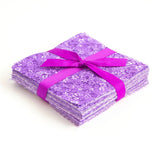 It's All Purple 90-piece pre-cut charm pack 5" squares 100% cotton fabric quilt purple tone-on-tone