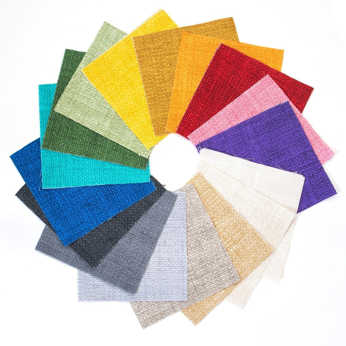34 Crosshatch Mix pre cut 10" squares 100% cotton fabric quilt