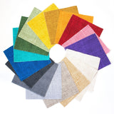 2.5 inch Crosshatch Mix Jelly Roll 100% cotton fabric quilting strips 17 pieces