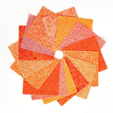 It's All Orange Jelly Roll 2.5 inch pre-cut 100% cotton fabric quilting strips - 18 strips