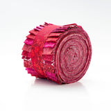 It's All Red Jelly Roll 2.5 inch pre-cut 100% cotton fabric quilting strips - 18 strips