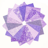 It's All Purple 90-piece pre-cut charm pack 5" squares 100% cotton fabric quilt purple tone-on-tone