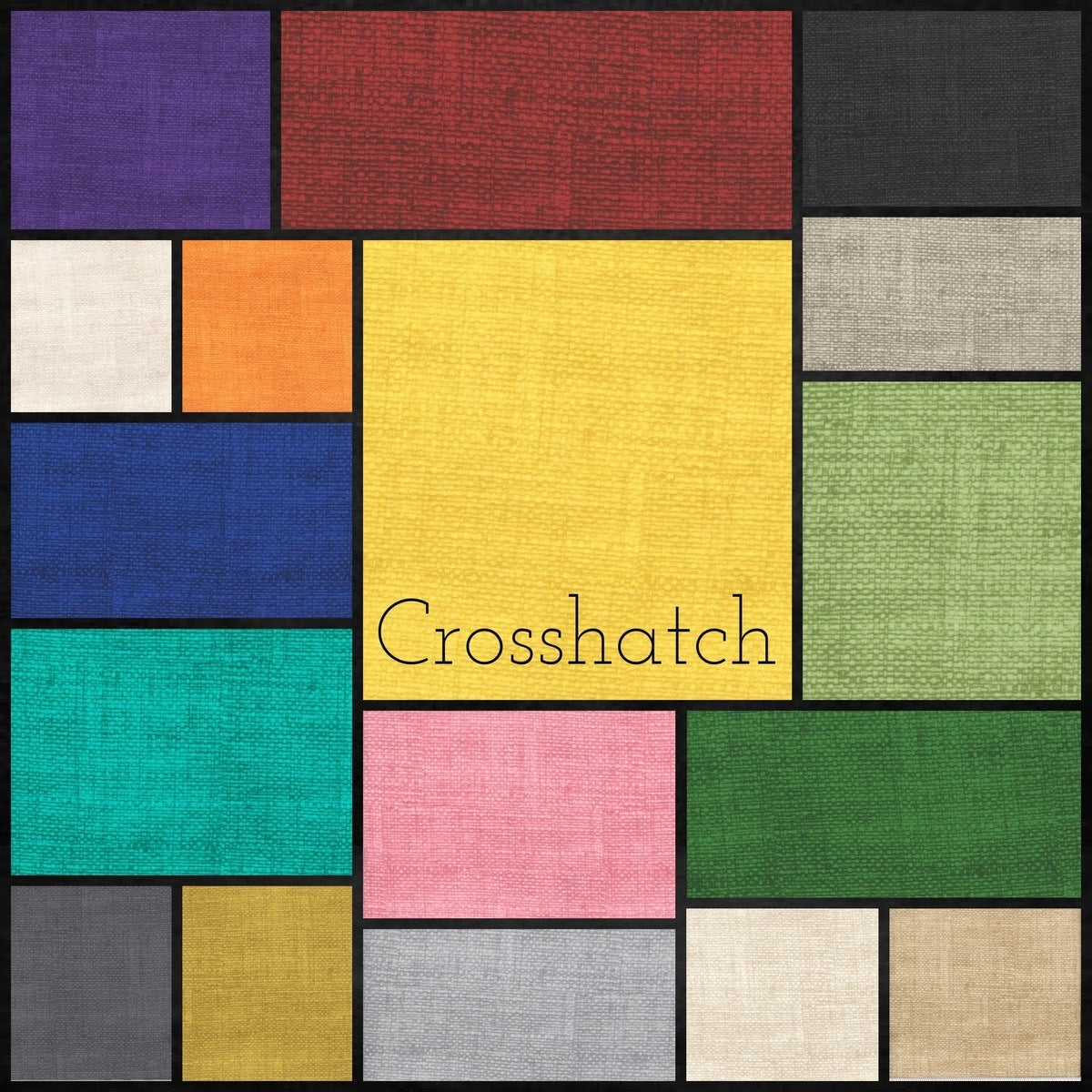 34 Crosshatch Mix pre cut 10" squares 100% cotton fabric quilt