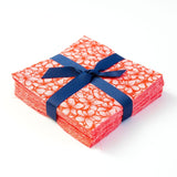 It's All Coral 90-piece pre-cut charm pack 5" squares 100% cotton fabric quilt Coral tone-on-tone