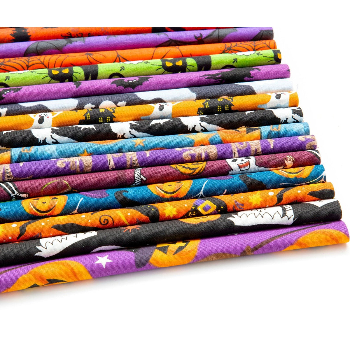 102 Stück HALLOWEEN 2 Vorgeschnittenes Charm Pack 5 Zoll Quadrate Quilt 100 % Baumwolle Quiltstoff