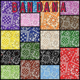 2.5 inch Bandana Jelly Roll 100% cotton fabric quilting strips 17 pieces