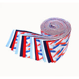 2.5 inch RED WHITE and BLUE Jelly Roll 100% cotton fabric quilting 20 pre cut strips
