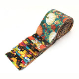 Fall and Harvest Jelly Roll pre cut strips quilt fabric 16 pieces 2.5 inch cotton