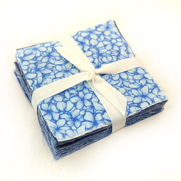 It's All Blue 90-piece pre-cut charm pack 5" squares 100% cotton fabric quilt blue tone-on-tone