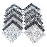 New Black & White Basics pre cut Layer Cake 10 " squares 100% cotton fabric quilt 32 Pieces