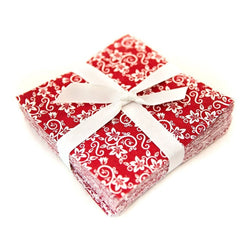 New Red & White Basics pre cut charm pack 5" squares 100% cotton fabric quilt 96 Pieces