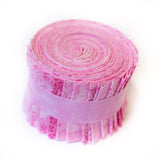 It's All PINK Jelly Roll 2.5 inch pre-cut 100% cotton fabric quilting strips - 20 strips