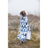 Brick Player Printed Quilt Pattern: 5 Sizes, Beginner-Friendly! Winter Version By LazyCozy Quilts for Fabric Addiction