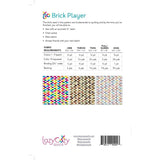 Brick Player Printed Quilt Pattern: 5 Sizes, Beginner-Friendly! Winter Version By LazyCozy Quilts for Fabric Addiction