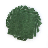 100 Piece Crosshatch Hunter Green pre cut charm pack 5" squares 100% cotton fabric quilt