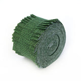 20 pc. 2.5 inch Crosshatch Hunter Green Jelly Roll 100% cotton fabric quilting strips