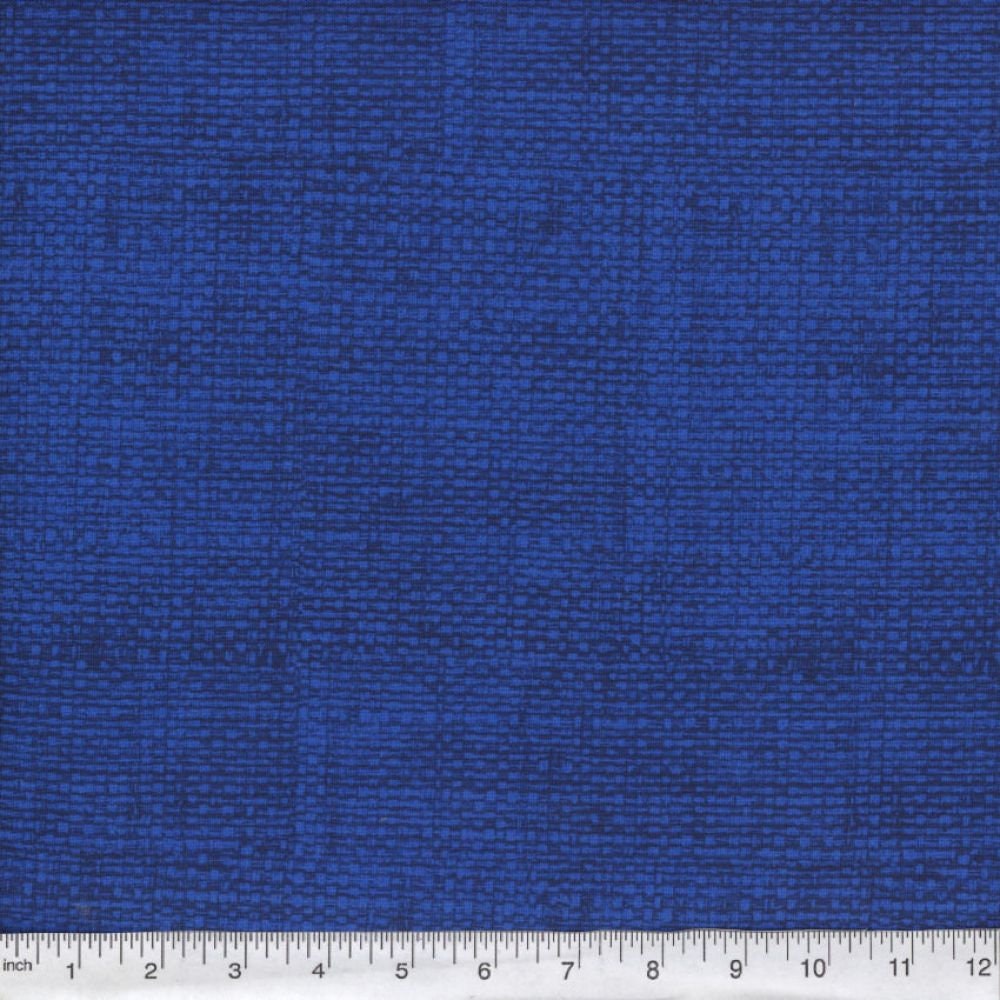 100 Crosshatch Royal Blue pre cut charm pack 5" squares 100% cotton fabric quilt