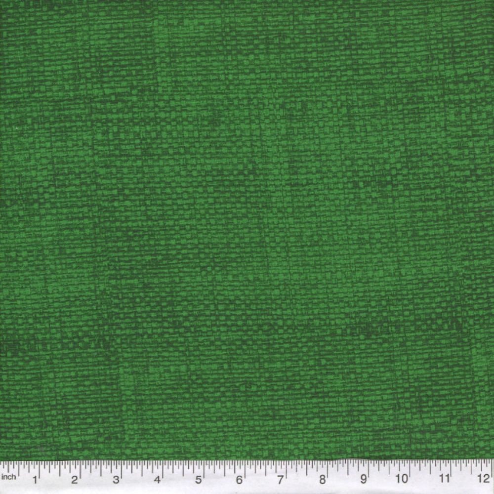20 pc. 2.5 inch Crosshatch Hunter Green Strip Roll 100% cotton fabric quilting strips
