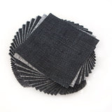 100 piece Crosshatch Black pre cut charm pack 5" squares 100% cotton fabric quilt