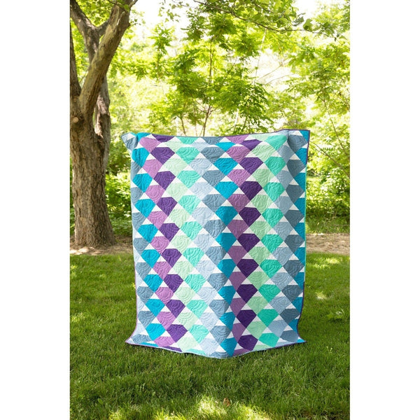 Ocean Fantasy: Pre-Cut Mermaid Scale Quilt Kit - 60" x 72" with Pattern, Binding & Backing Included