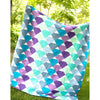 Ocean Fantasy: Pre-Cut Mermaid Scale Quilt Kit - 60" x 72" with Pattern, Binding & Backing Included
