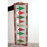 Christmas Trees and Gnomes Table Runner Quilt Kit Fabric Pattern Binding Backing ALL PRE CUT 16" X 60"