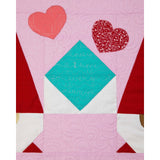Love Letters and Gnomes Table Runner Quilt Kit Fabric Pattern Binding Backing ALL PRE CUT 16" X 60" Valentines Day