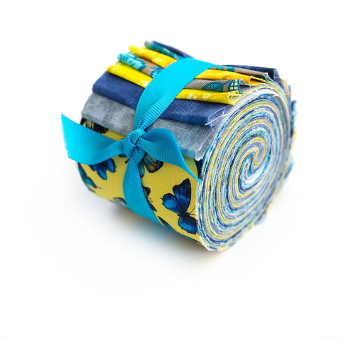 Summer Songs Jelly Roll 2.5 inch pre-cut 100% cotton fabric quilting strips - 20 strips