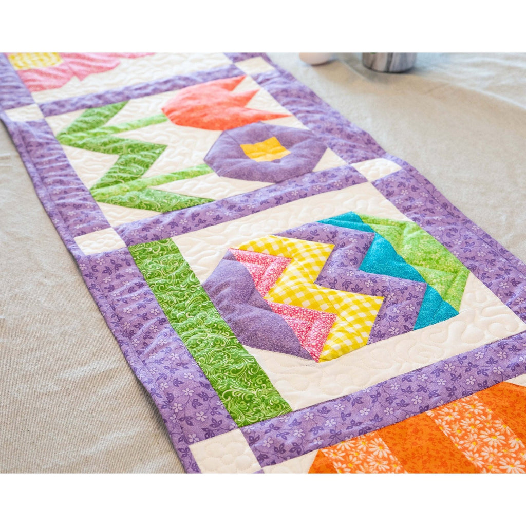Easter Splendor Table Runner Quilt Kit All Pre-Cut 16" X 60"