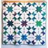 Celestial Azure Quilt-Set vorgeschnitten: Komplettset mit Muster, Bindung und Rückseite – ein modernes Morgan-Design