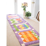 Signs of Spring Easter Bunny Easter Egg Table Runner Quilt Kit Fabric Pattern Binding Backing ALL PRE CUT 16" X 60"