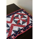 Sparklers Table Runner Quilt Kit Fabric Pattern Binding Backing ALL PRE CUT 16" X 64" Patriotic- Flag- 4th of July