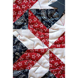 Sparklers Table Runner Quilt Kit Fabric Pattern Binding Backing ALL PRE CUT 16" X 64" Patriotic- Flag- 4th of July