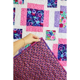 Watercolor Wonder Quilt Kit Fabric Pattern and Binding and backing Included ALL PRE CUT fabric quilt floral Easy Beginner