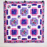 Watercolor Wonder Quilt Kit Fabric Pattern and Binding and backing Included ALL PRE CUT fabric quilt floral Easy Beginner